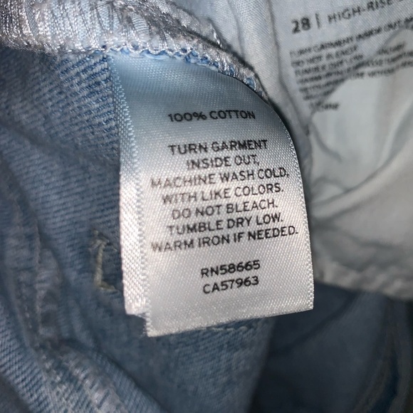 BP High-rise Jean Shorts Light Wash Size 28 - Picture 6 of 6